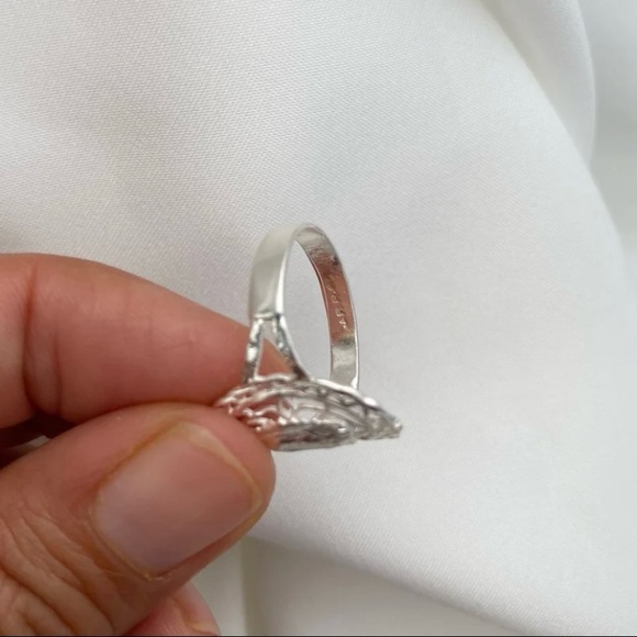 Virgin Ring Mexican Sterling Silver 925 Artesanal Anillo  Plata ley 925 Mexicana - Picture 4 of 7